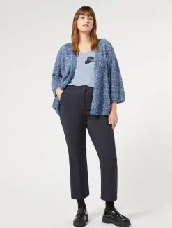 Best Marina Rinaldi Lurex yarn cardigan LIGHTBLUE