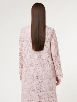 Discount Marina Rinaldi Macramé duster coat PINK