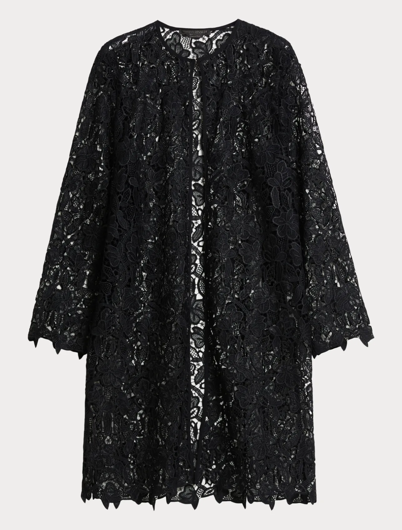 Best Marina Rinaldi Macramé duster coat MIDNIGHTBLUE