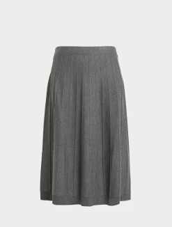 Outlet Marina Rinaldi Merino wool blend skirt AVIO