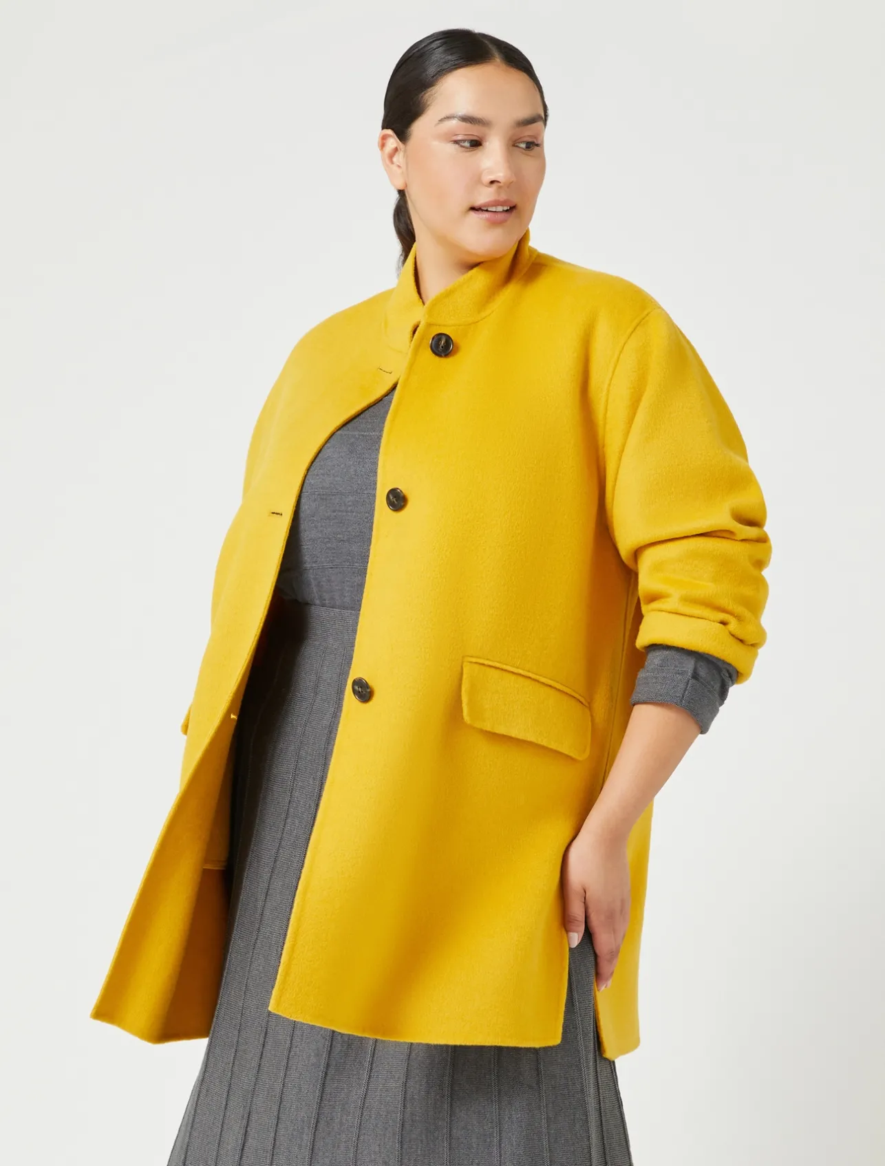 Outlet Marina Rinaldi Merino wool blend skirt AVIO