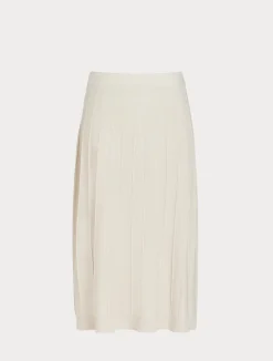 Discount Marina Rinaldi Merino wool blend skirt TURTLEDOVE