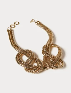 Fashion Marina Rinaldi Metal mesh necklace LIGHTGOLD