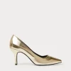 Sale Marina Rinaldi Metallic court shoes LIGHTGOLD