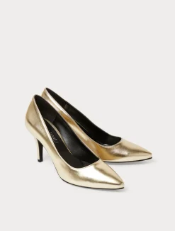 Sale Marina Rinaldi Metallic court shoes LIGHTGOLD