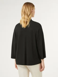 Clearance Marina Rinaldi Metallic wool cardigan BLACK