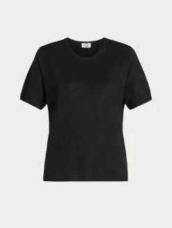 Best Marina Rinaldi Metallic wool jumper BLACK
