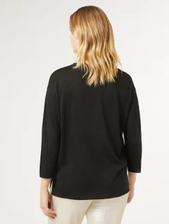 Hot Marina Rinaldi Metallic wool jumper BLACK
