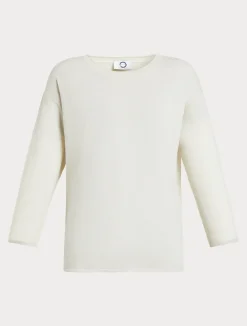 Fashion Marina Rinaldi Metallic wool jumper IVORY