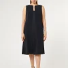 Discount Marina Rinaldi Midi dress in triacetate crepe MIDNIGHTBLUE