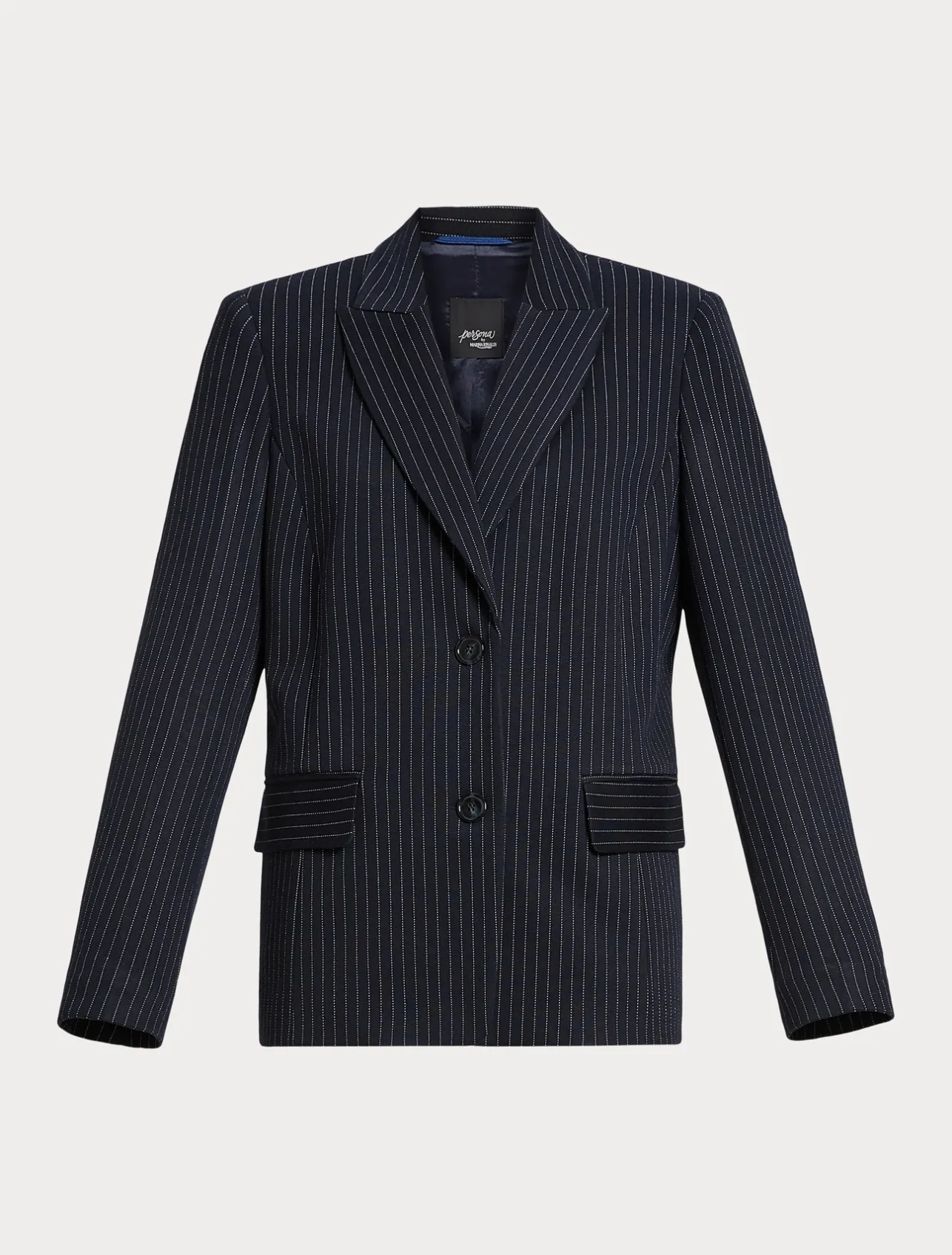 Online Marina Rinaldi Milano-knit fabric blazer ULTRAMARINE