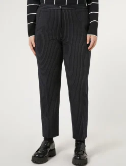 Clearance Marina Rinaldi Milano-knit fabric trousers ULTRAMARINE
