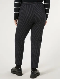 Clearance Marina Rinaldi Milano-knit fabric trousers ULTRAMARINE