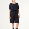 Sale Marina Rinaldi Milano-knit jersey Bermuda shorts ULTRAMARINE