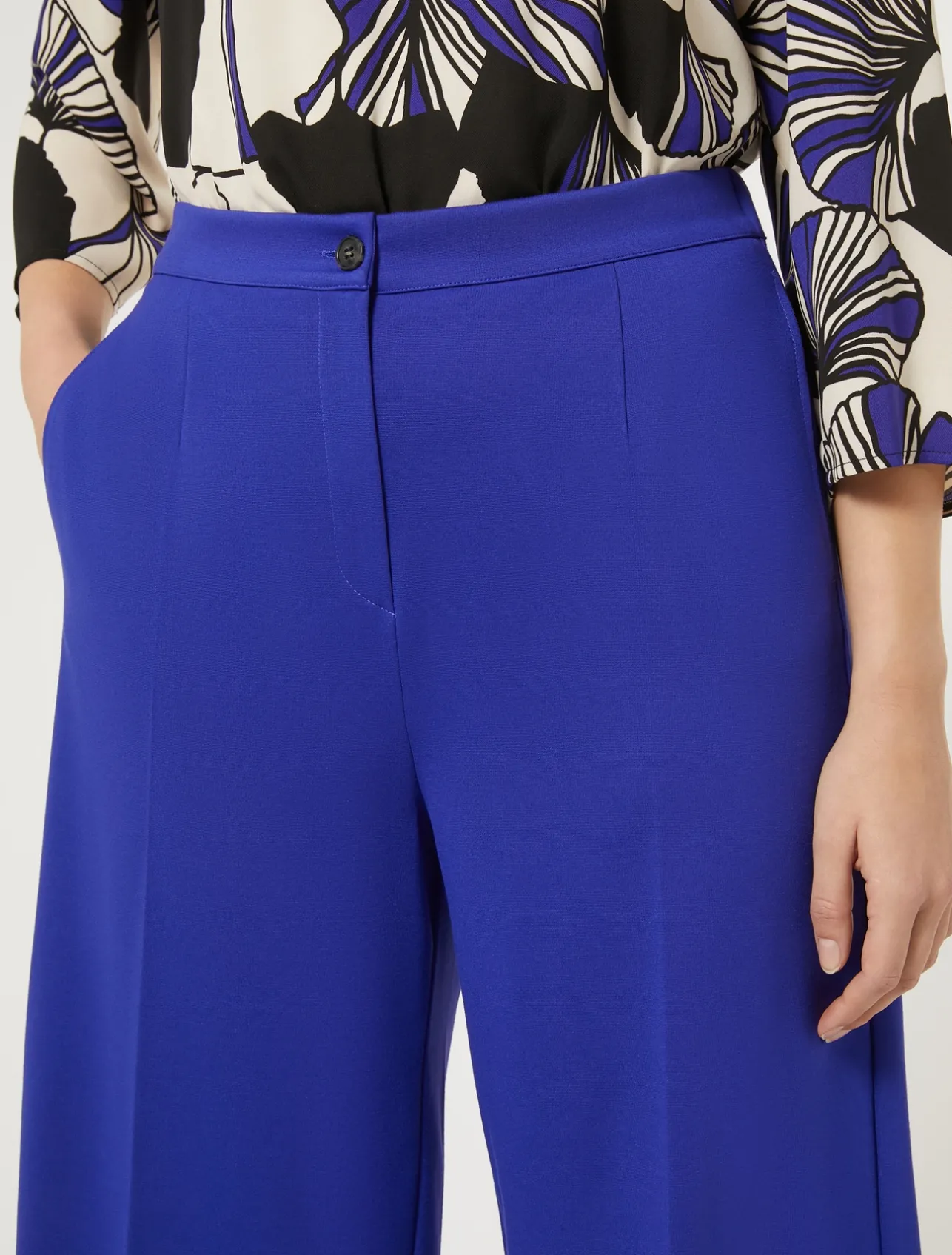 Online Marina Rinaldi Milano-knit jersey Bermuda shorts PURPLE