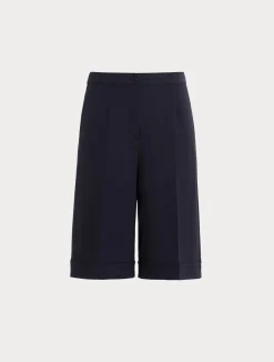 Sale Marina Rinaldi Milano-knit jersey Bermuda shorts ULTRAMARINE
