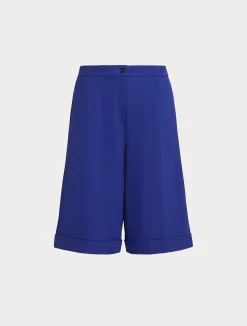 Online Marina Rinaldi Milano-knit jersey Bermuda shorts PURPLE