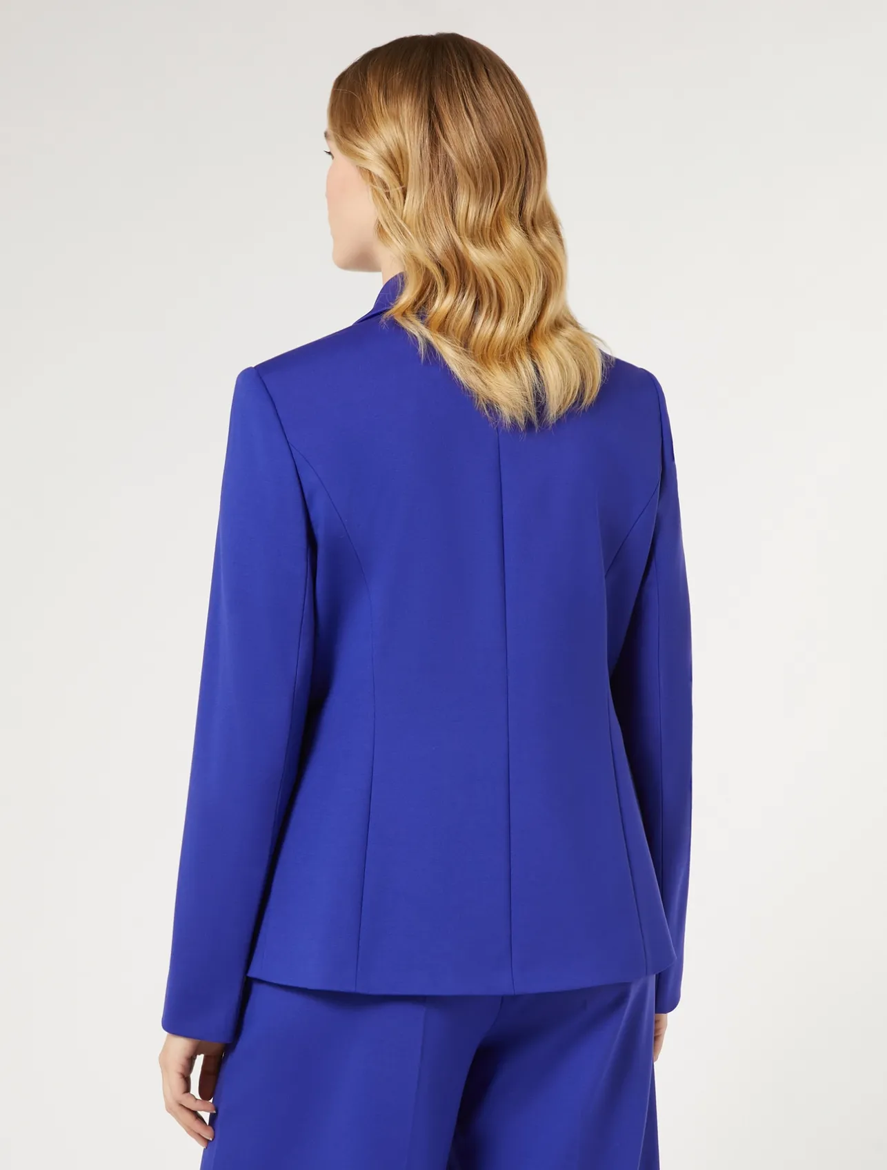 Discount Marina Rinaldi Milano-knit jersey blazer PURPLE