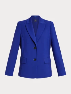 Discount Marina Rinaldi Milano-knit jersey blazer PURPLE