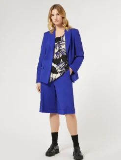 Discount Marina Rinaldi Milano-knit jersey blazer PURPLE