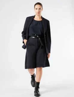 Outlet Marina Rinaldi Milano-knit jersey blazer ULTRAMARINE