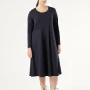 Outlet Marina Rinaldi Milano-knit jersey dress ULTRAMARINE