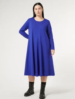 New Marina Rinaldi Milano-knit jersey dress PURPLE