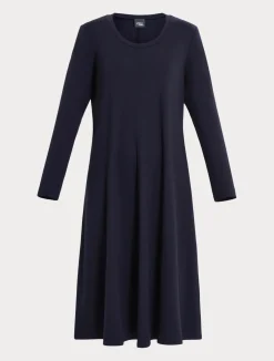 Outlet Marina Rinaldi Milano-knit jersey dress ULTRAMARINE