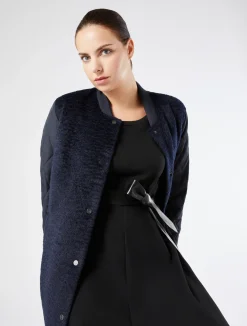 Fashion Marina Rinaldi Milano-knit jersey dress BLACK