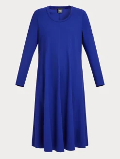 New Marina Rinaldi Milano-knit jersey dress PURPLE
