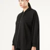 Online Marina Rinaldi Milano-knit jersey jacket BLACK