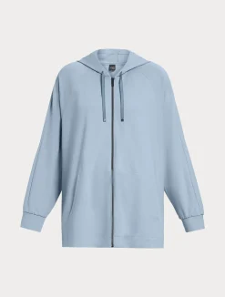 Fashion Marina Rinaldi Milano-knit jersey jacket LIGHTBLUE