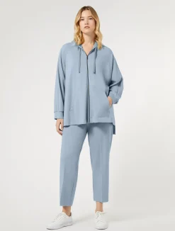 Fashion Marina Rinaldi Milano-knit jersey jacket LIGHTBLUE