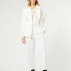 Sale Marina Rinaldi Milano-knit jersey trousers WHITE