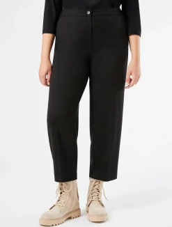 Clearance Marina Rinaldi Milano-knit jersey trousers BLACK