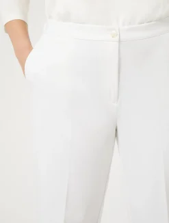 Sale Marina Rinaldi Milano-knit jersey trousers WHITE