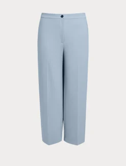Discount Marina Rinaldi Milano-knit jersey trousers LIGHTBLUE