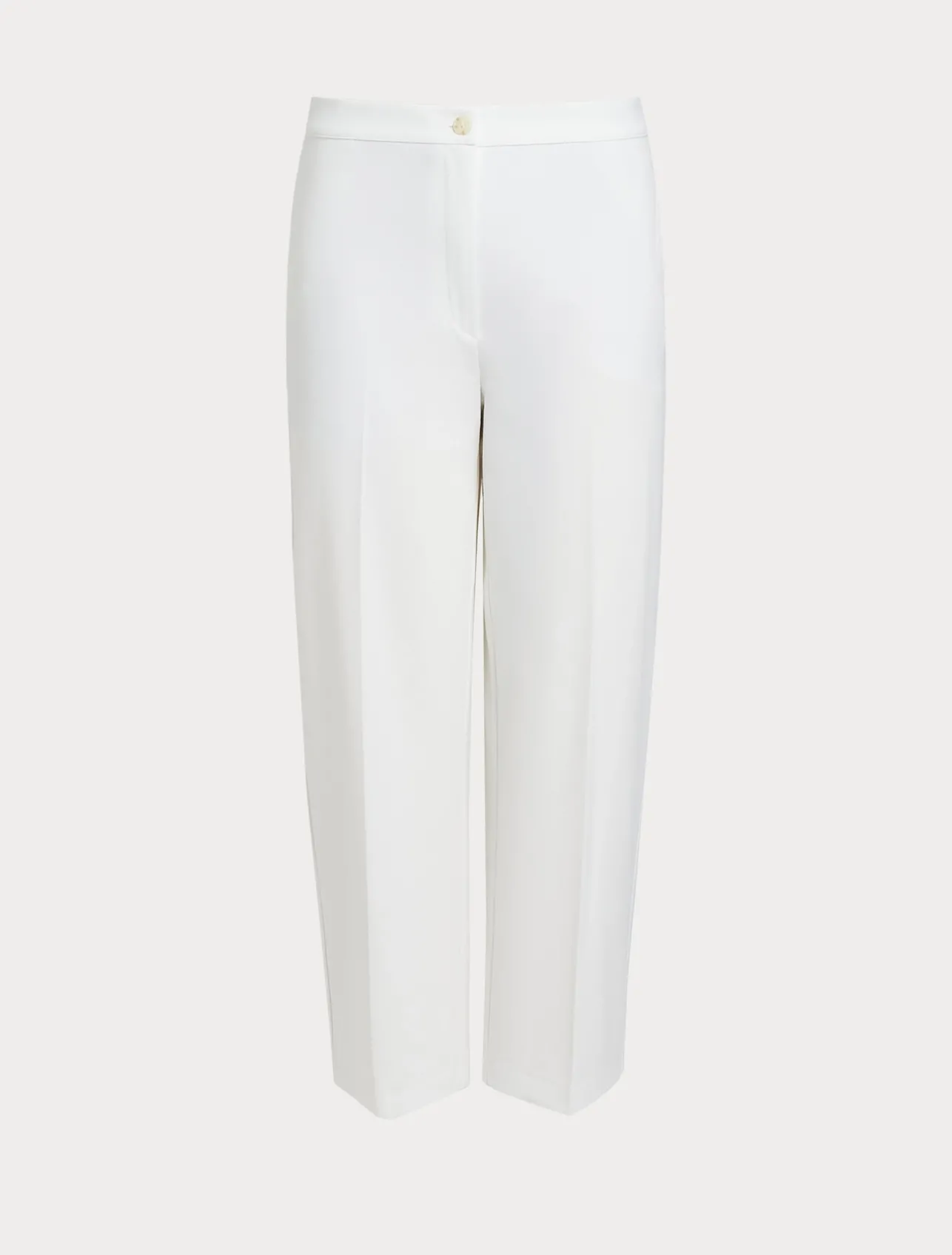 Sale Marina Rinaldi Milano-knit jersey trousers WHITE