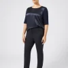 Sale Marina Rinaldi Milano-knit trousers MIDNIGHTBLUE