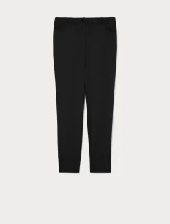 Clearance Marina Rinaldi Milano-knit trousers BLACK