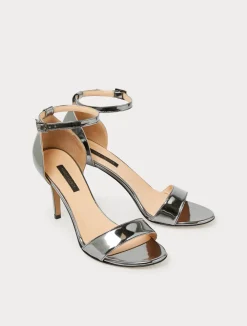 Best Marina Rinaldi Mirror-effect sandals MEDIUMGREY
