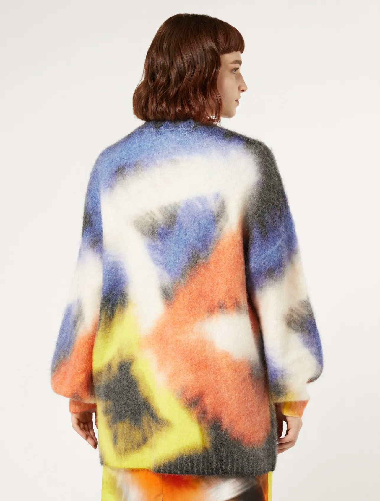 Clearance Marina Rinaldi Mohair blend cardigan BLACK