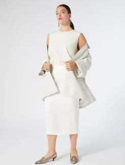 Hot Marina Rinaldi Nappa leather jacket IVORY