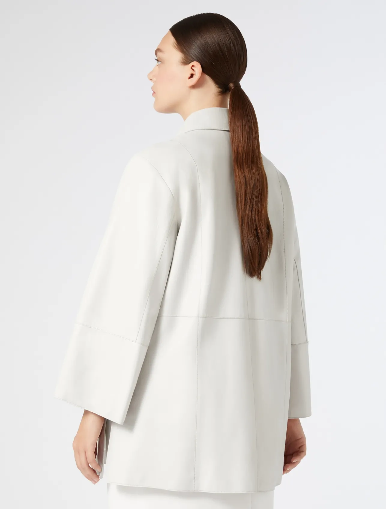 Hot Marina Rinaldi Nappa leather jacket IVORY