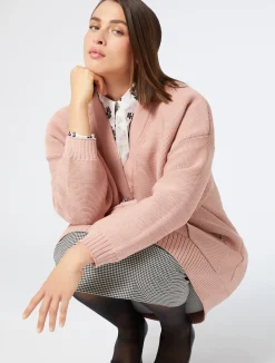 Fashion Marina Rinaldi Neoprene yarn cardigan NUDO