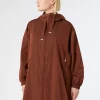 Discount Marina Rinaldi Nylon canvas parka COPPER