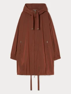 Discount Marina Rinaldi Nylon canvas parka COPPER
