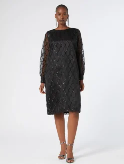 Sale Marina Rinaldi Organza dress BLACK