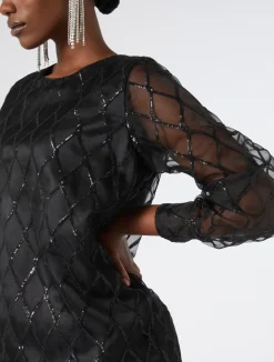 Sale Marina Rinaldi Organza dress BLACK