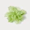 Sale Marina Rinaldi Organza flower brooch OLIVEGREEN